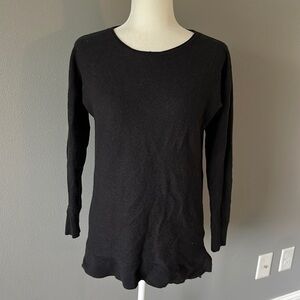 Halogen Wool & Cashmere Blend Black Sweater